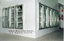 Expositor refrigerado - Auto serviço, Fixação em painel frigorifico